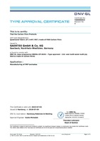 DNV Certificate Carbon Quadraxial PAN 