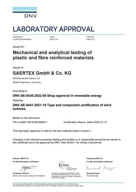 DNV Laboratory Approval