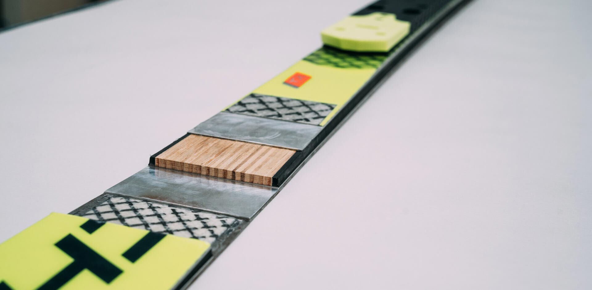 Close-up of ski equipment