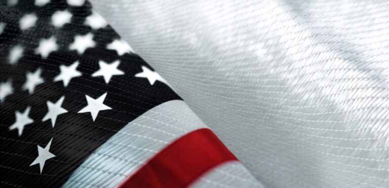 Detailansicht der amerikanischen Flagge